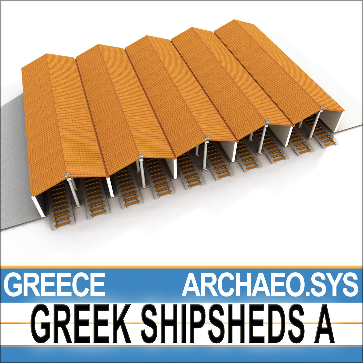 Greek Shipsheds A 3D model_1