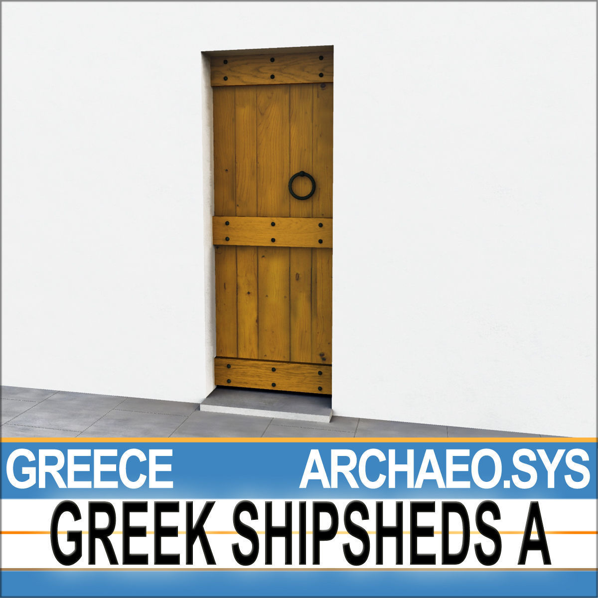 Greek Shipsheds A 3D model_6