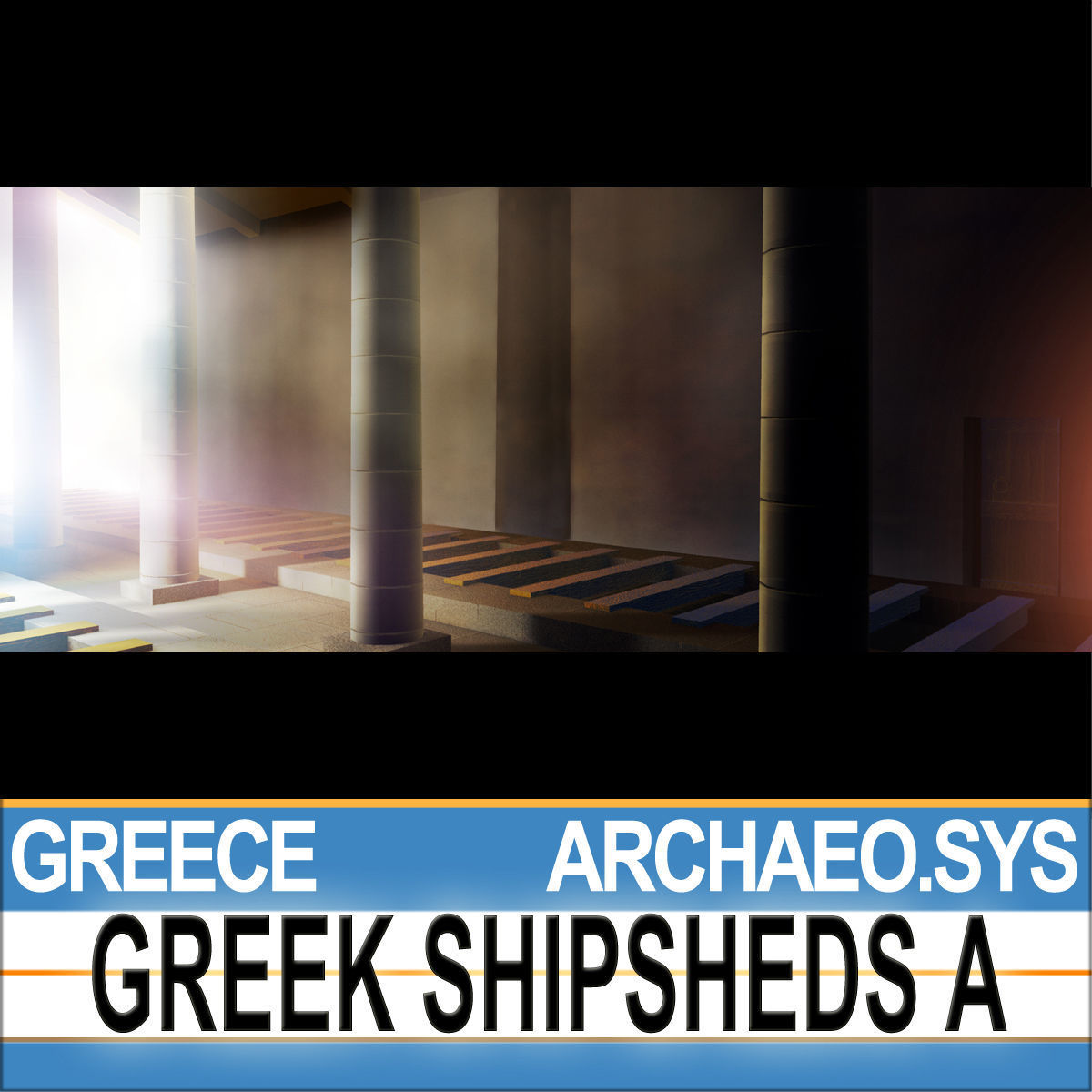 Greek Shipsheds A 3D model_10