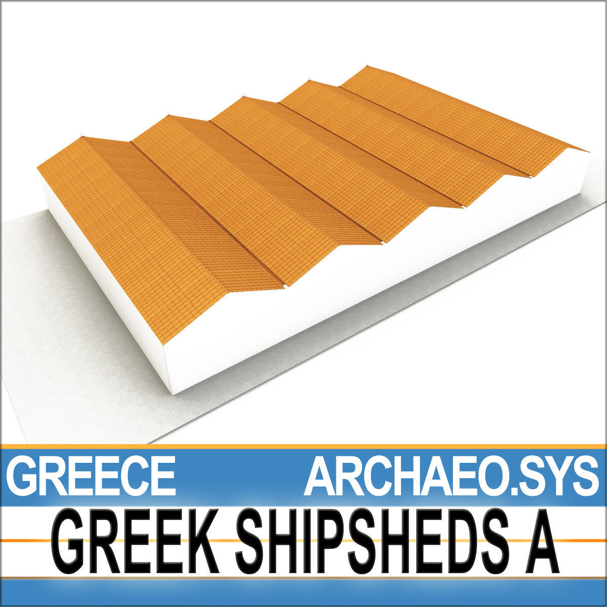 Greek Shipsheds A 3D model_3