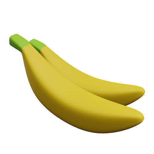 Vegetables and Fruits Icon Pack 3D Model Low-poly 3D model 7
