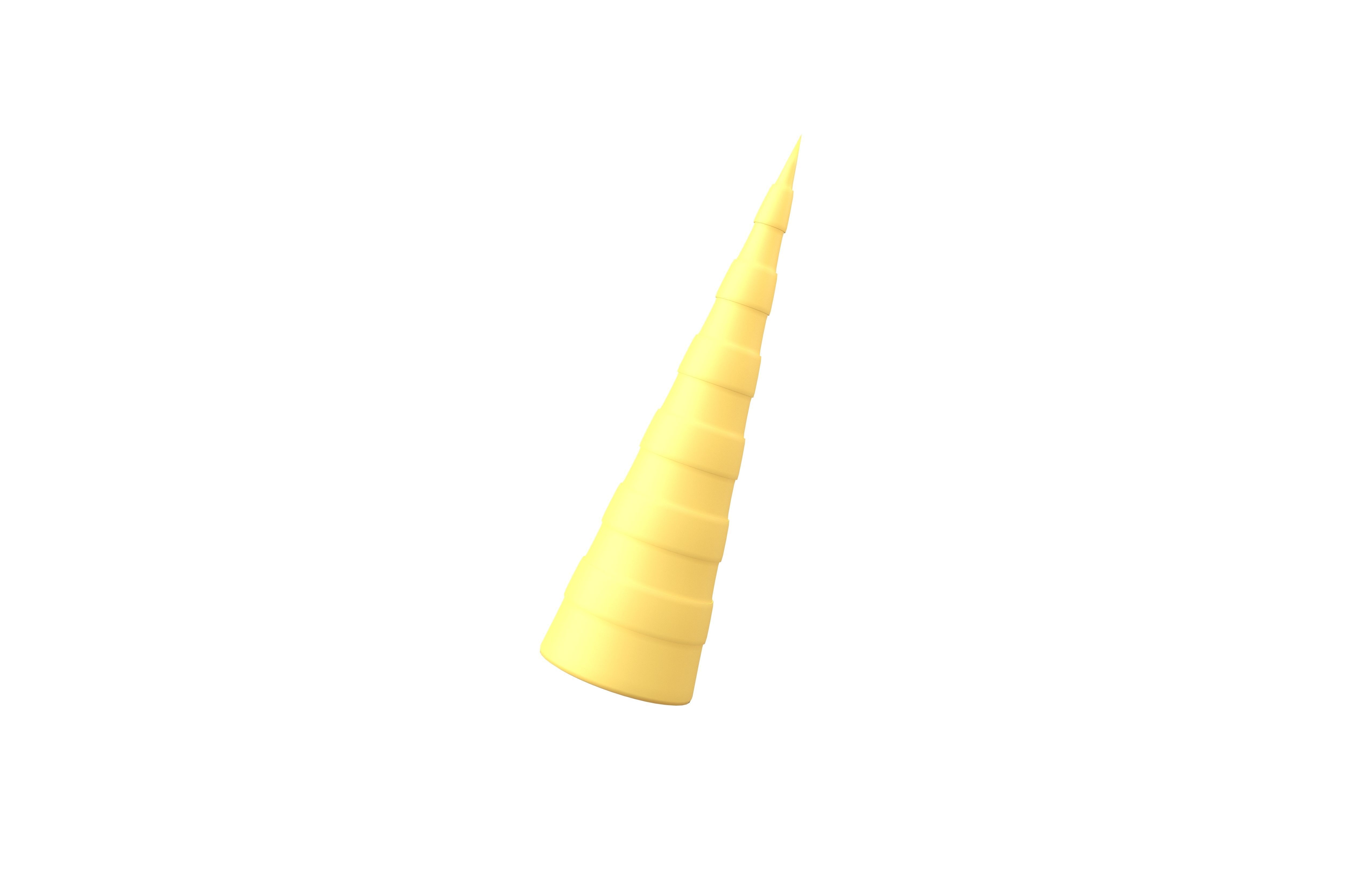 Unicorn Horn v1 001 Low-poly 3D model_3