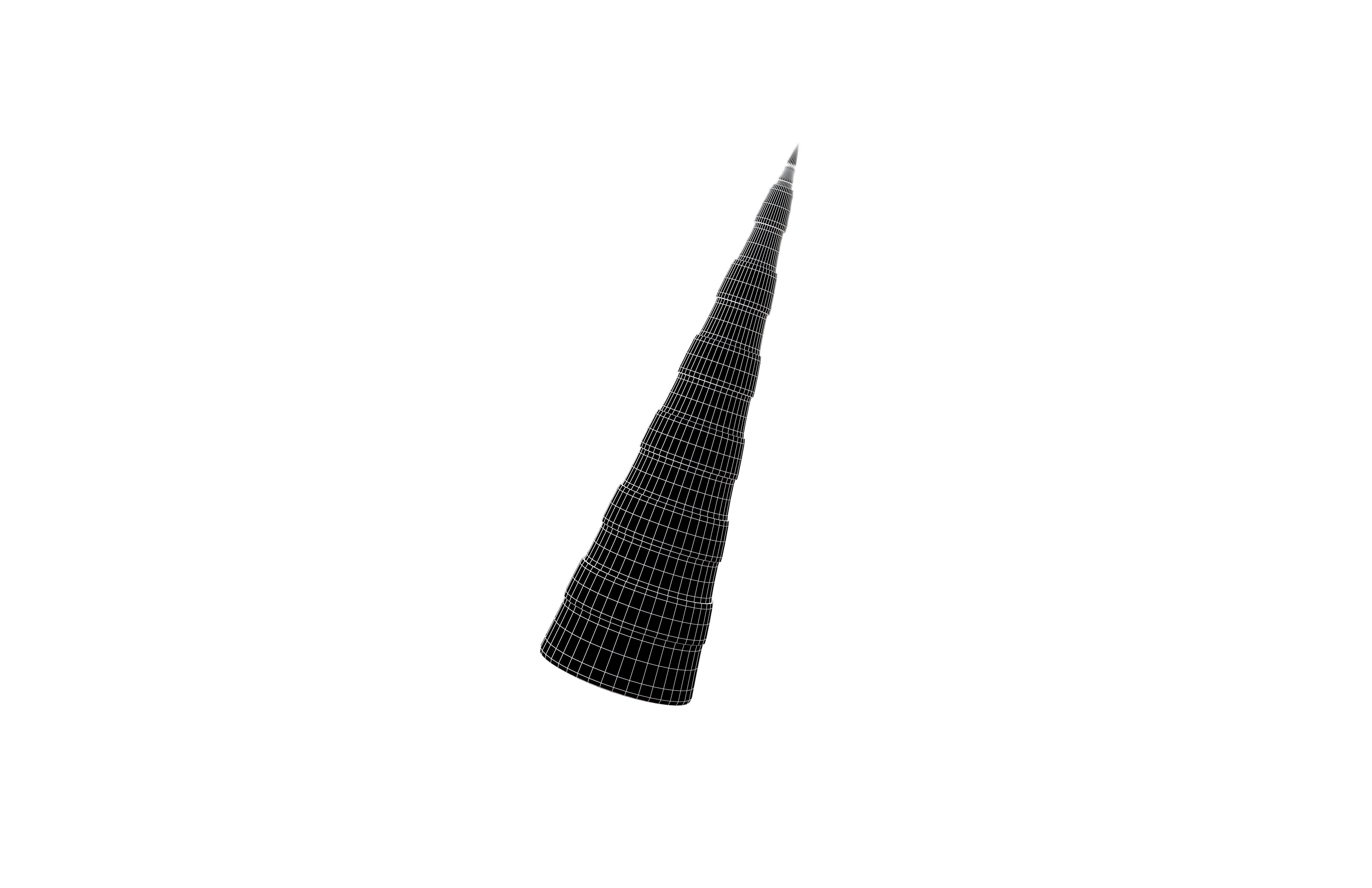 Unicorn Horn v1 001 Low-poly 3D model_6