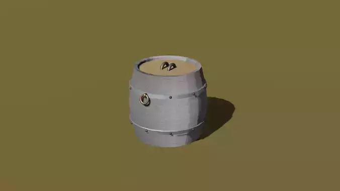 barrel Low-poly