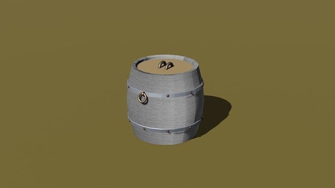 barrel Low-poly Free 3D model