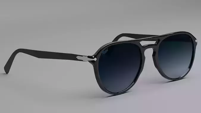 Persol Black Blue Gradient Sunglasses