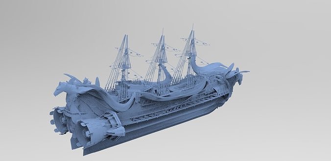 Eagle Fang Master Kings Airship 4 base 3D model