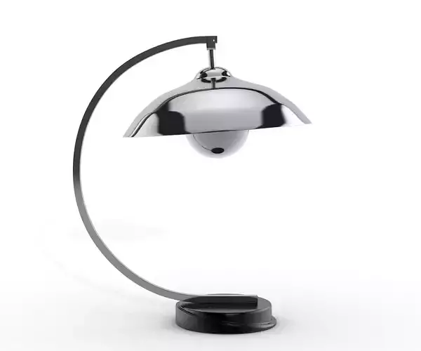 Vintage table lamp from XX century cinema 4d model