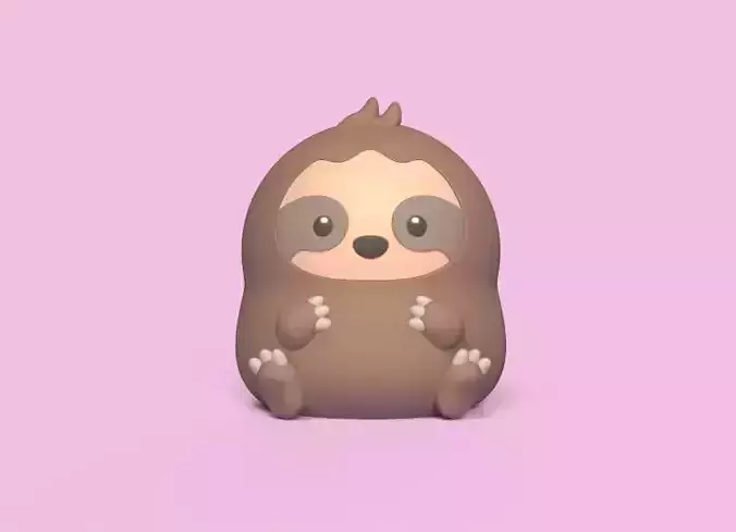 Baby Sloth 3D print model