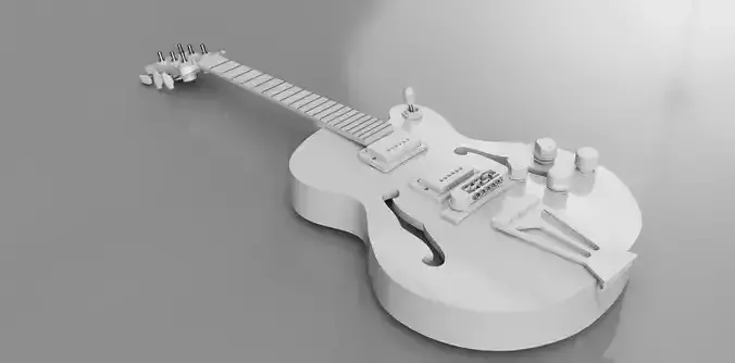 mini size hollow guitar miniatures