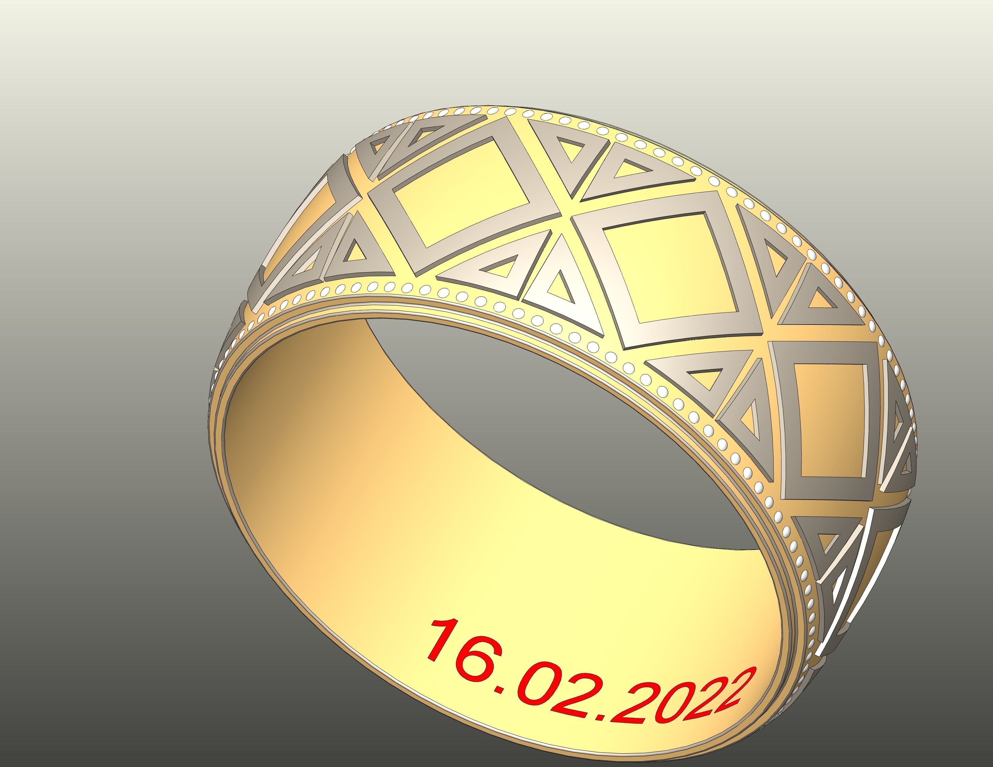 Elmas Taki Yuzuk Tasarimi 3D model_5