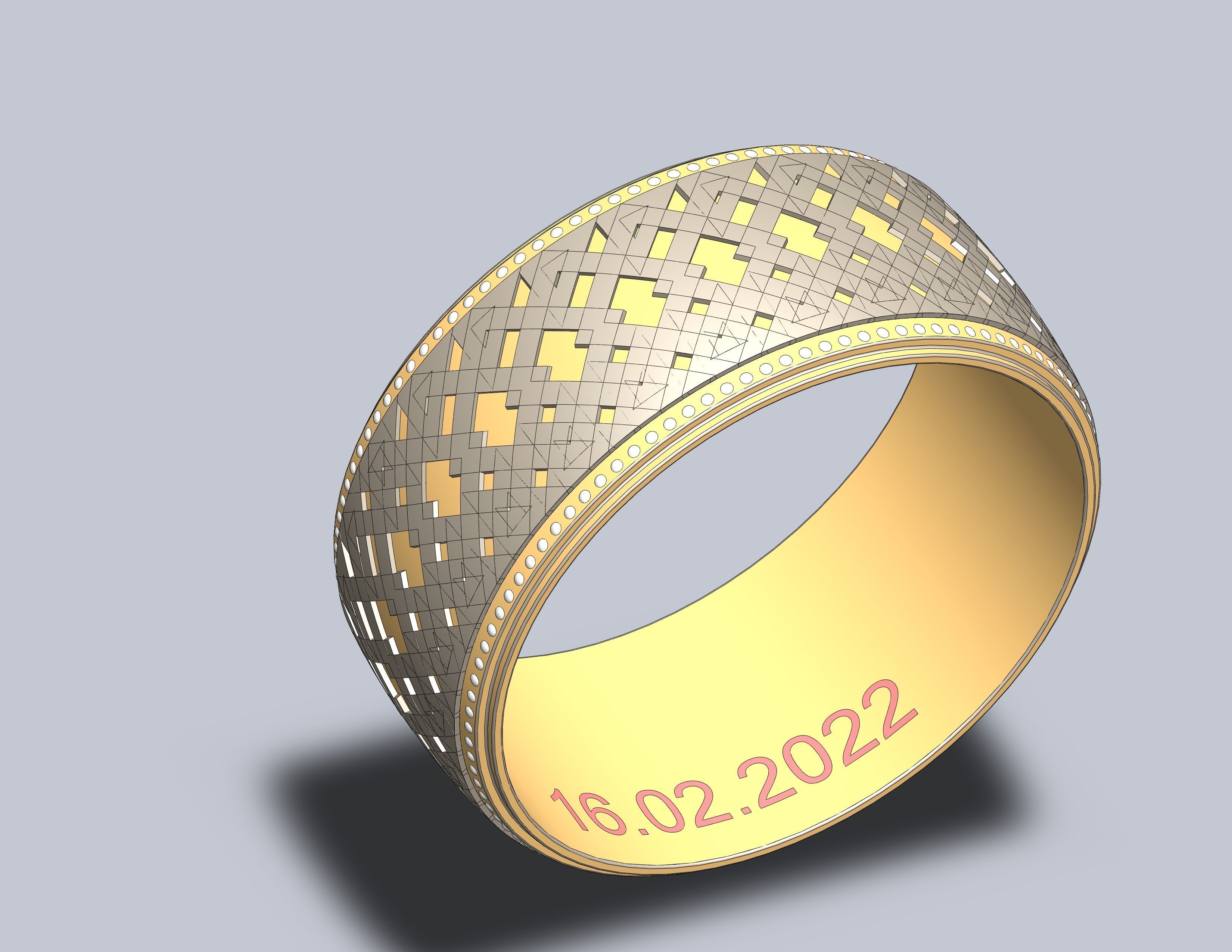 Elmas Taki Yuzuk Tasarimi 3D model_3