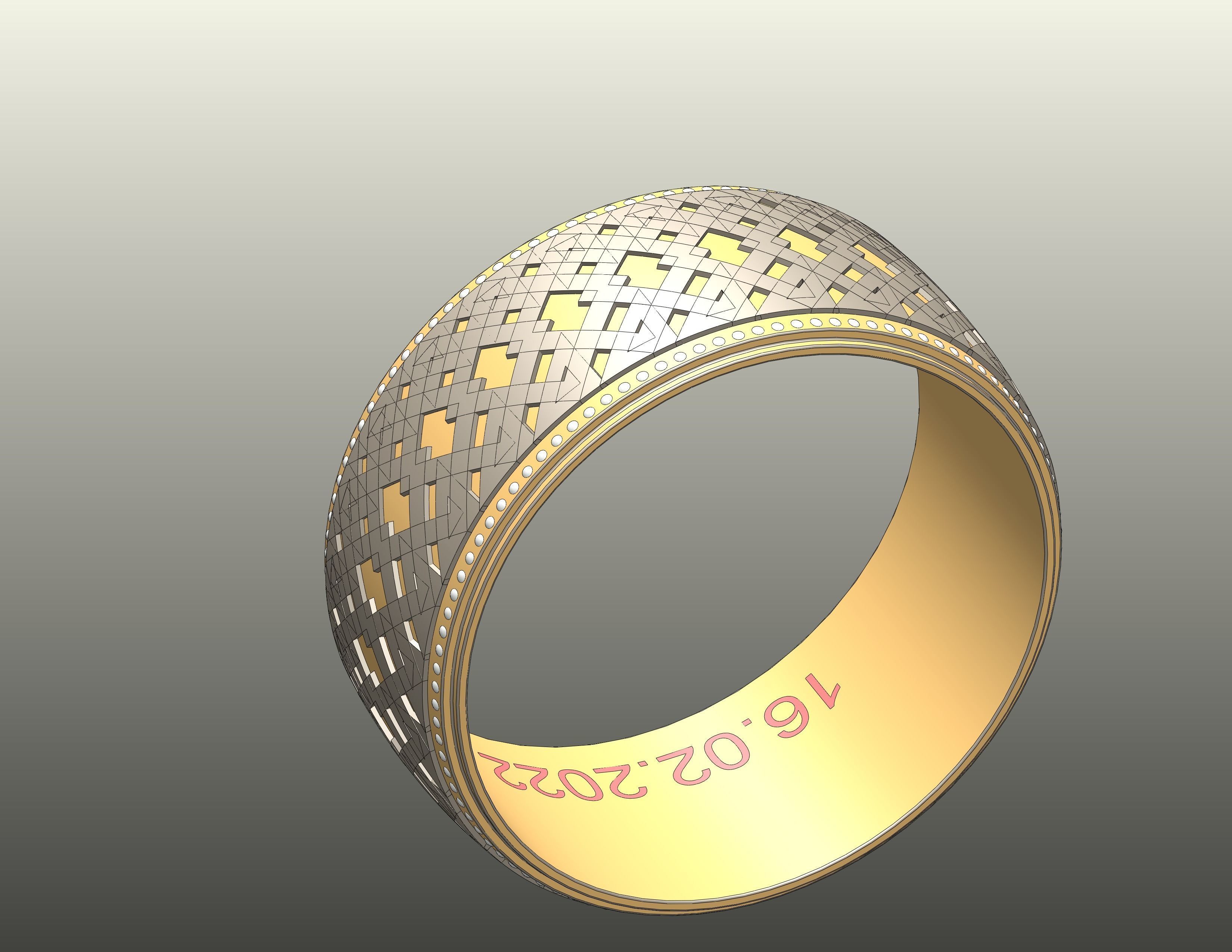 Elmas Taki Yuzuk Tasarimi 3D model_2