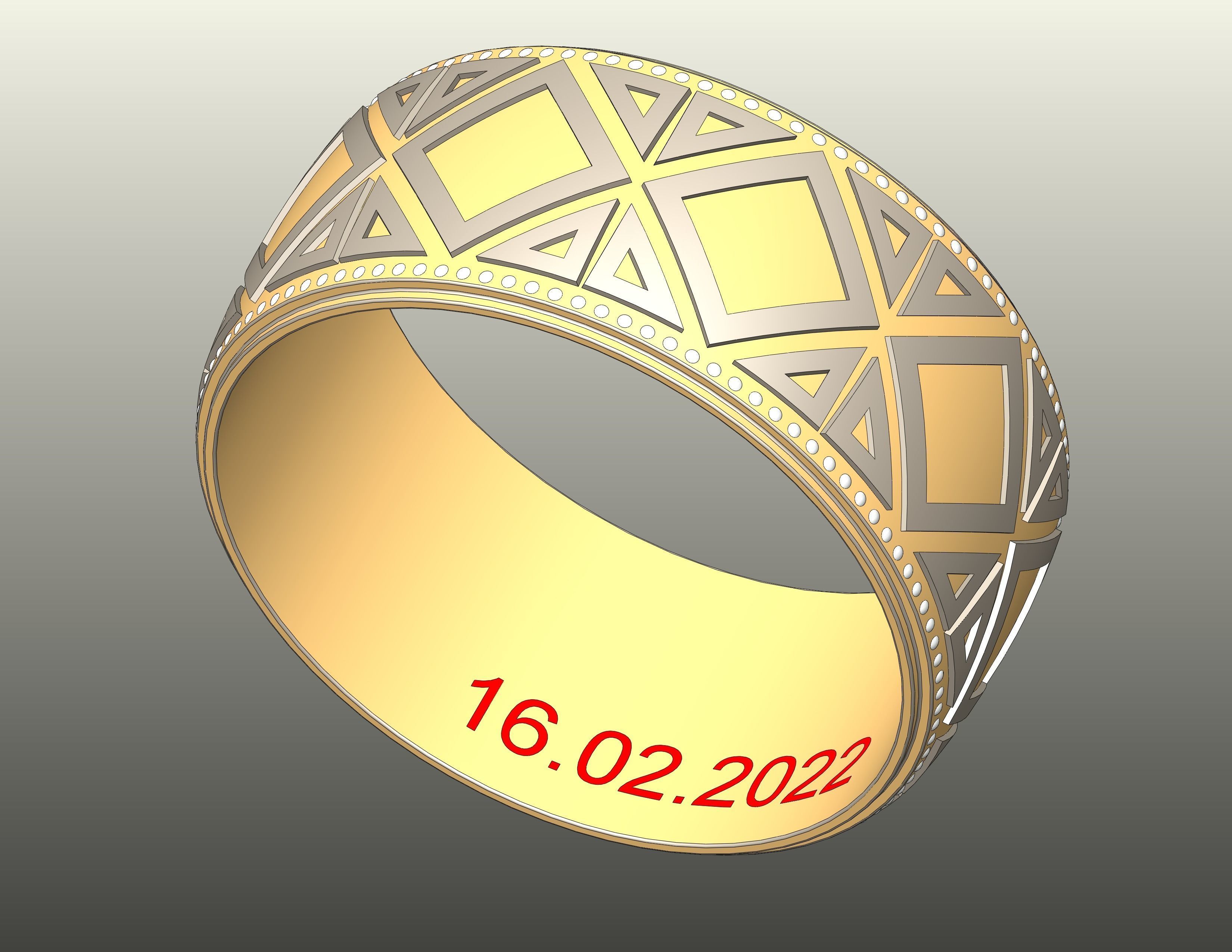 Elmas Taki Yuzuk Tasarimi 3D model_6