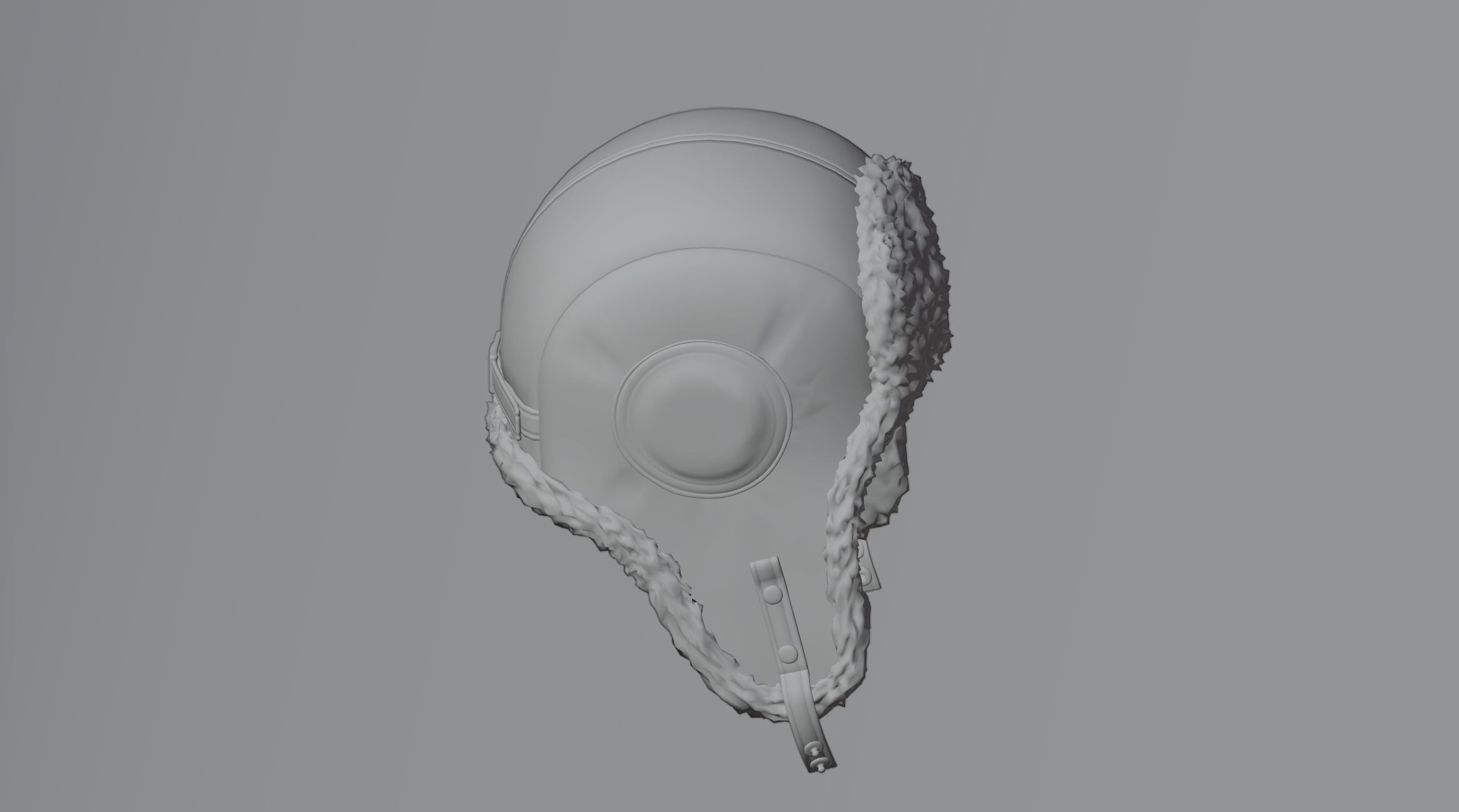 Hat 4 sheepskin 3D model_2