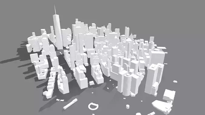 Cityscape New York USA Buildings