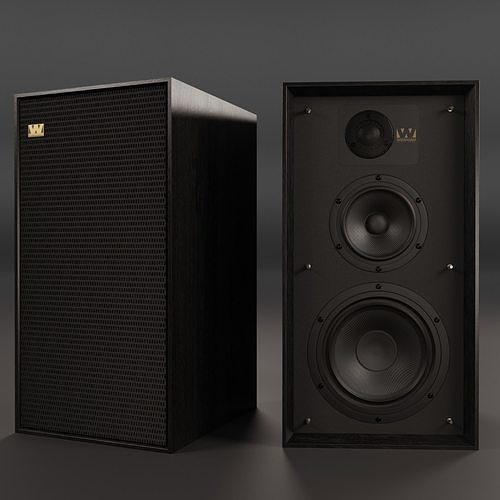 Wharfedale LINTON Heritage Black Walnut Loudspeaker 3D model