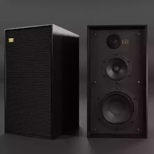 Wharfedale LINTON Heritage Black Walnut Loudspeaker 3D model