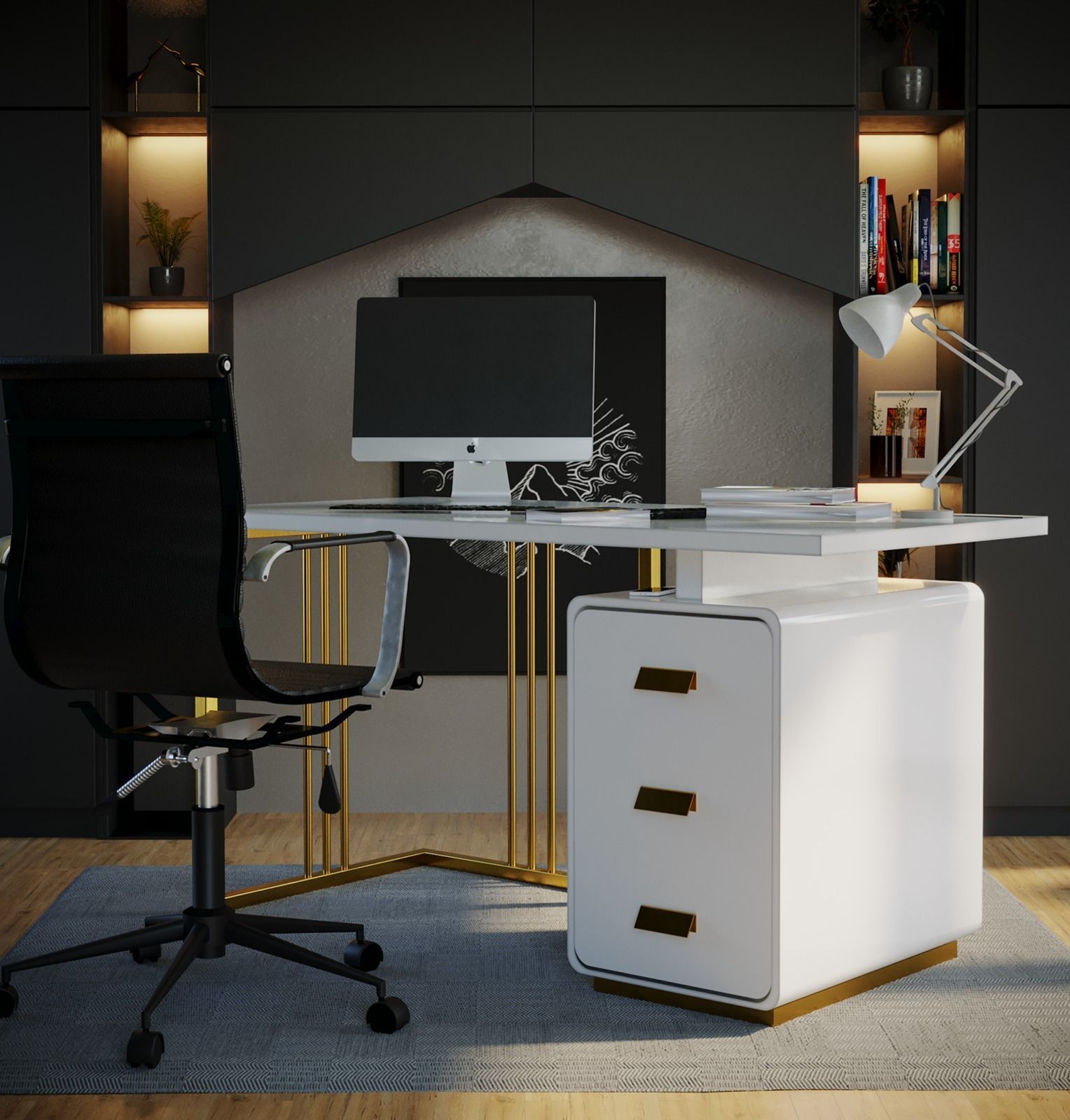 Office Desk 3D model_1