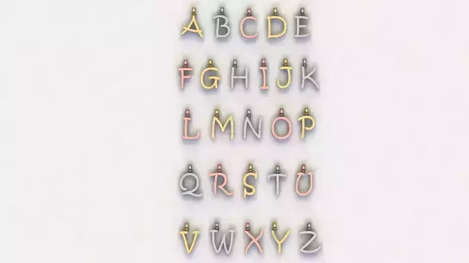 Alphabet Letter Pendants Kristen