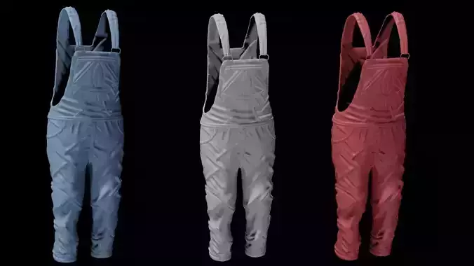 Overalls three different