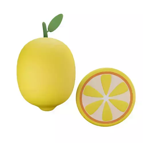 Lemon and slice of