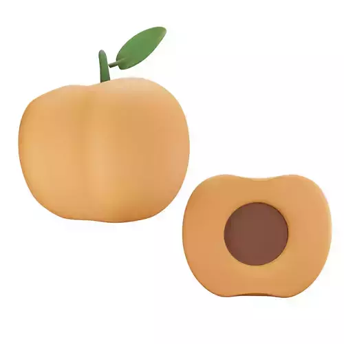 Peach squishy toy
