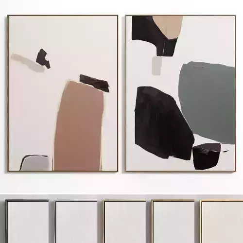 Plaster Two Photo Frame E-30