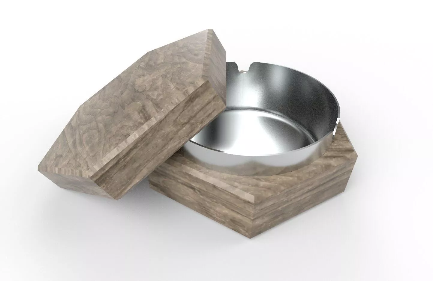 Ashtray M2 Low-poly 3D model