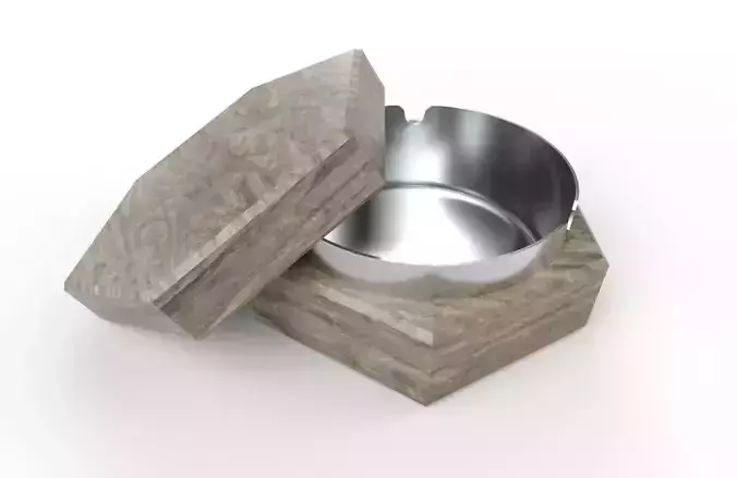 Ashtray M2 Low-poly 3D model