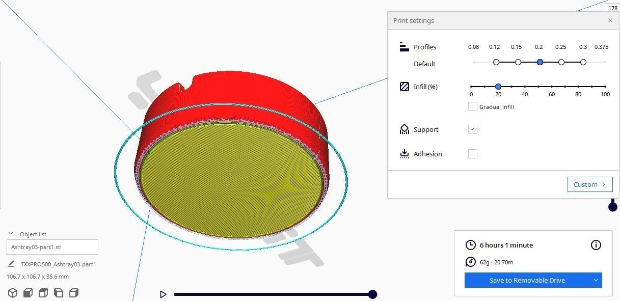 Ashtray M3 Low-poly 3D model_22