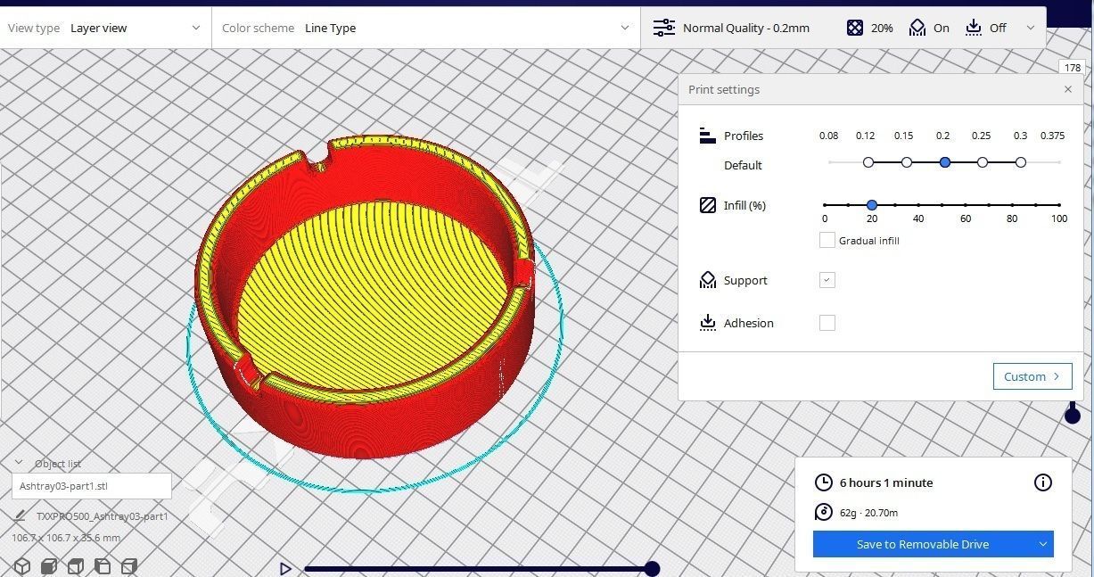 Ashtray M3 Low-poly 3D model_9
