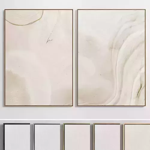 Plaster Two Photo Frame E-34