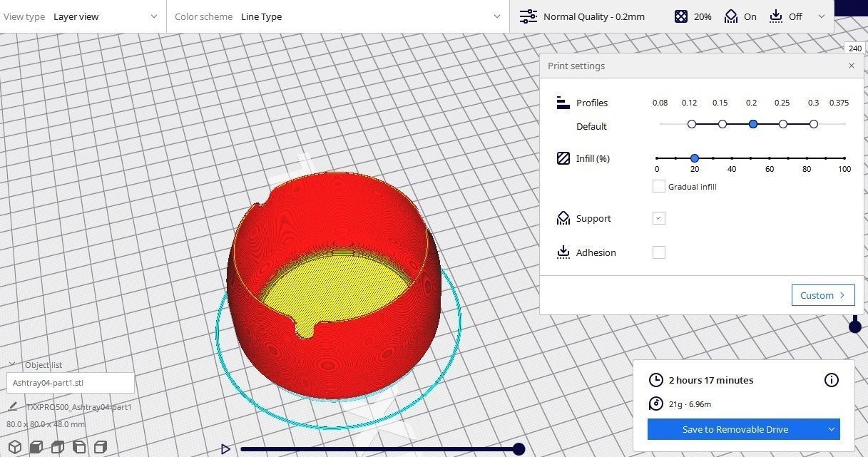Ashtray M4 Low-poly 3D model_10