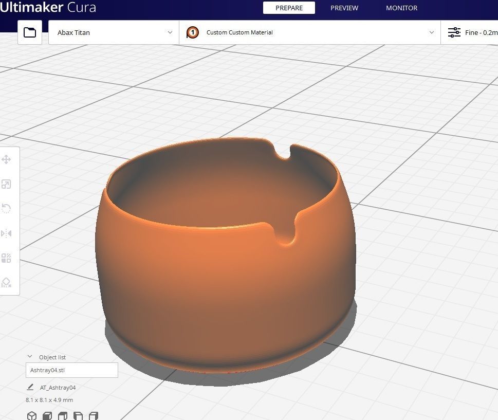Ashtray M4 Low-poly 3D model_2