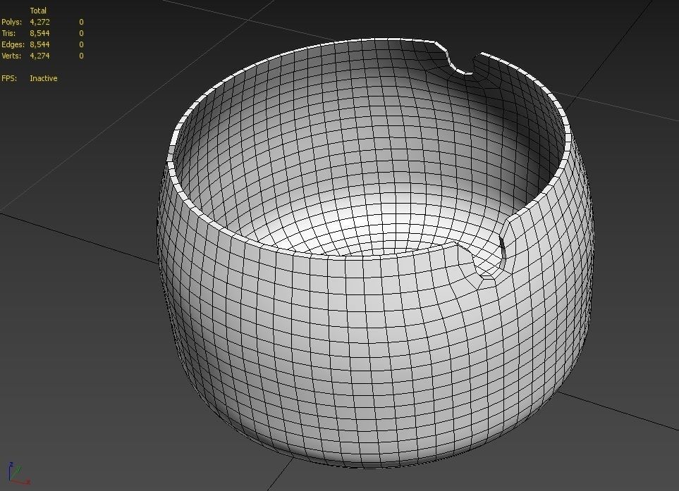 Ashtray M4 Low-poly 3D model_7