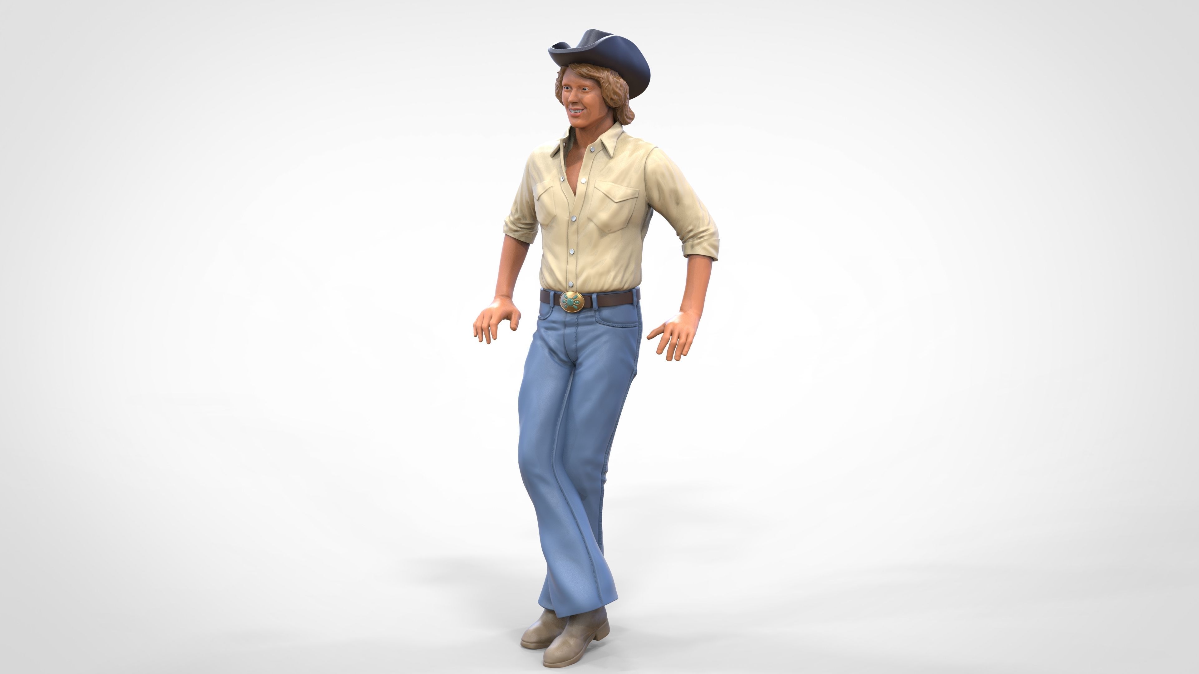 N1 Bo Duke The dukes of Hazzard 3D print model_3