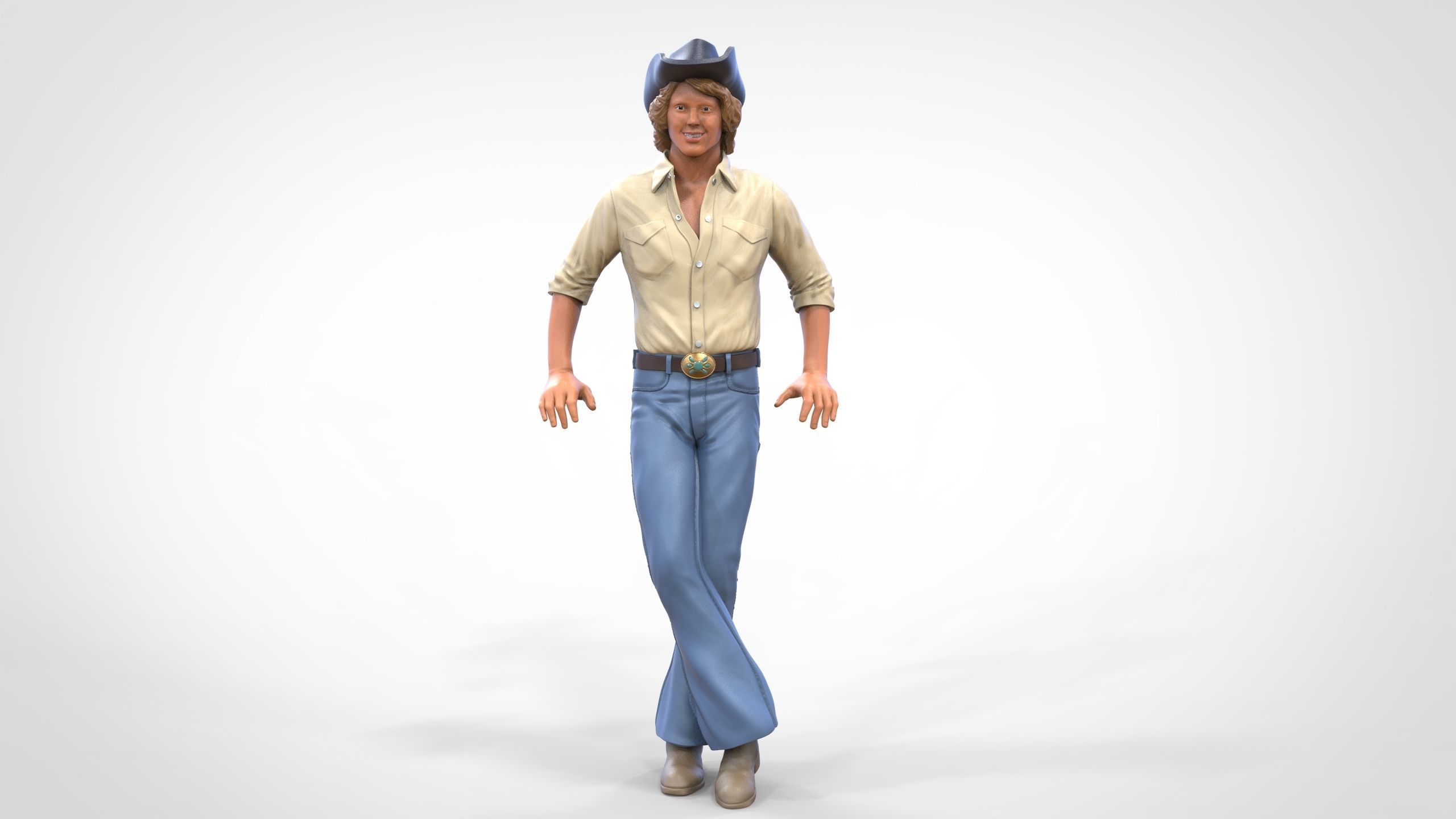 N1 Bo Duke The dukes of Hazzard 3D print model_2