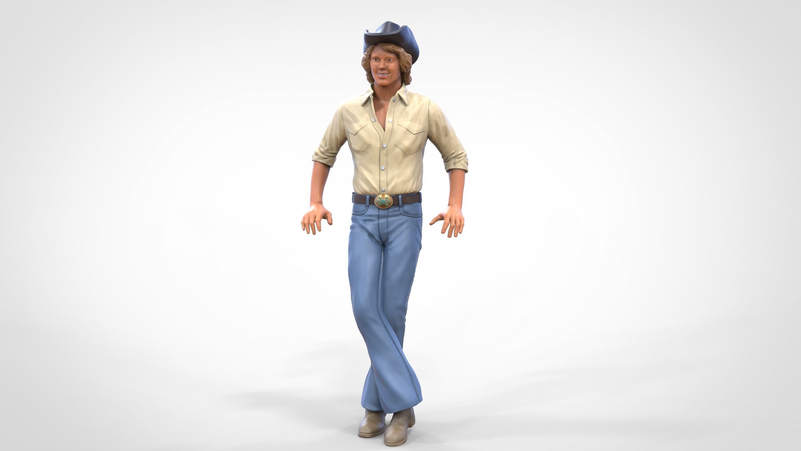N1 Bo Duke The dukes of Hazzard 3D print model_4