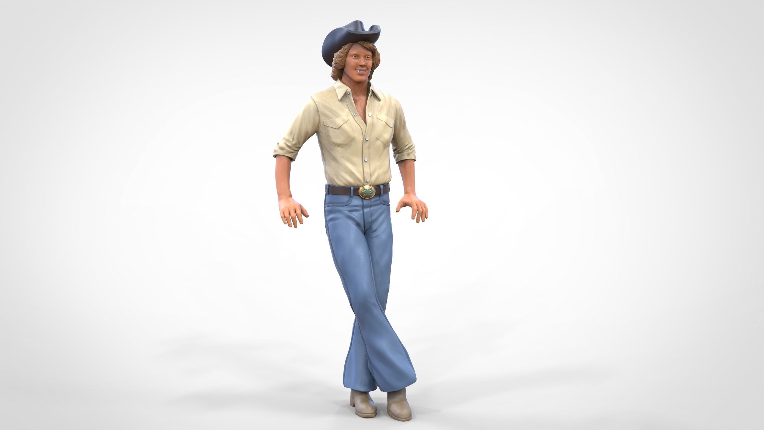 N1 Bo Duke The dukes of Hazzard 3D print model_37