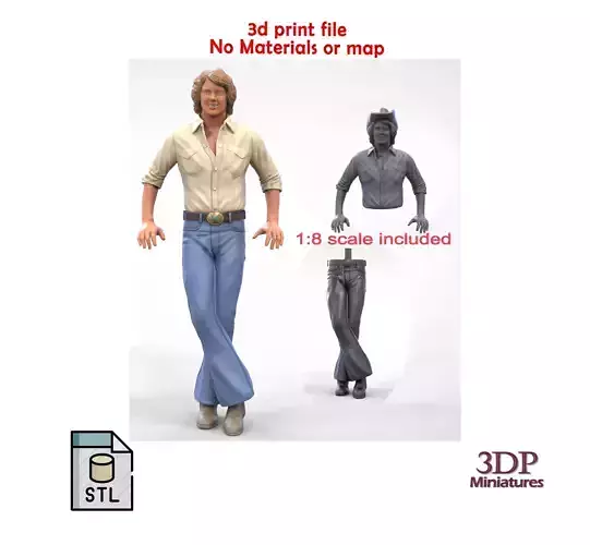 N1 Bo Duke The dukes of Hazzard 3D print model