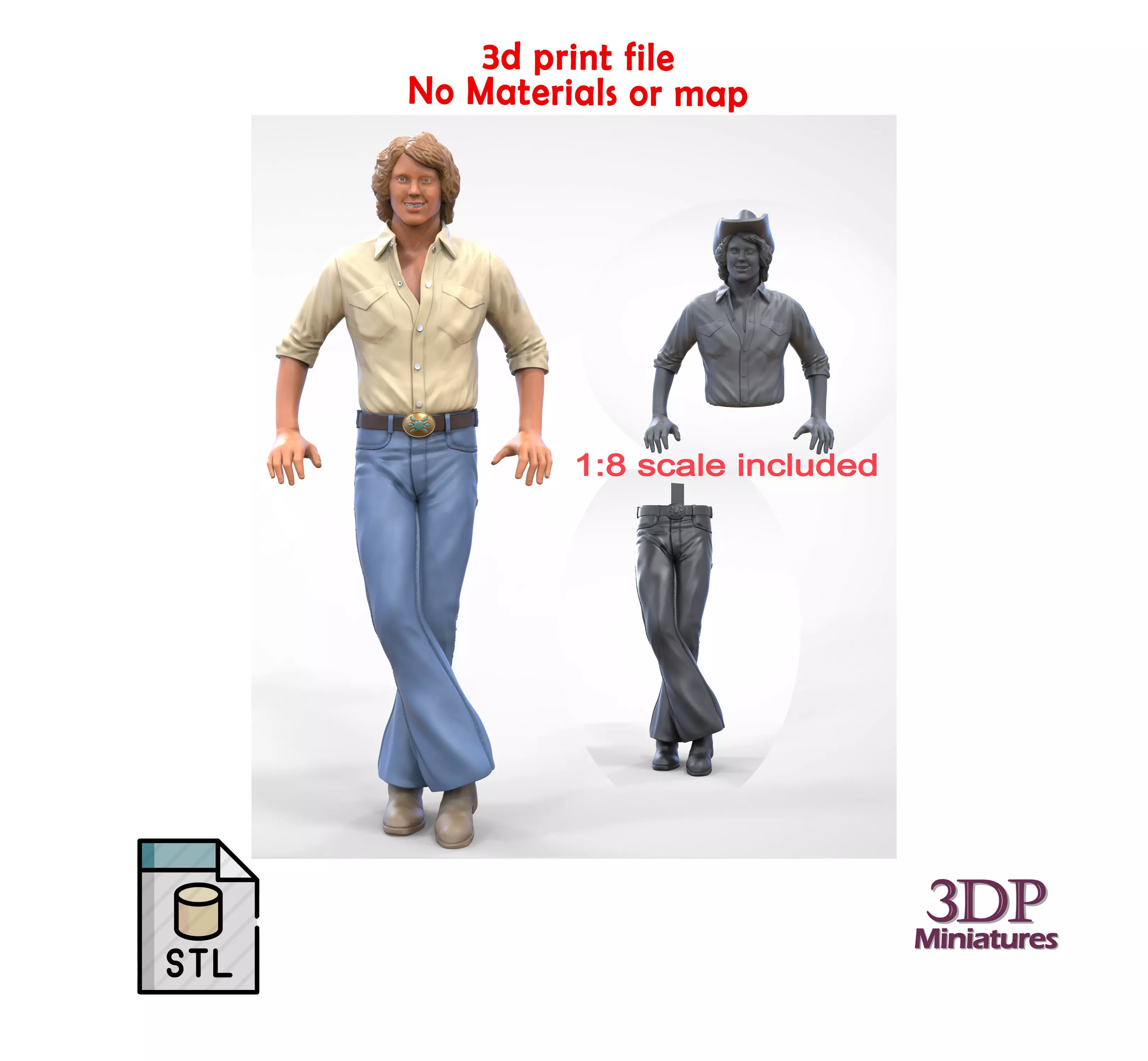 N1 Bo Duke The dukes of Hazzard 3D print model_0