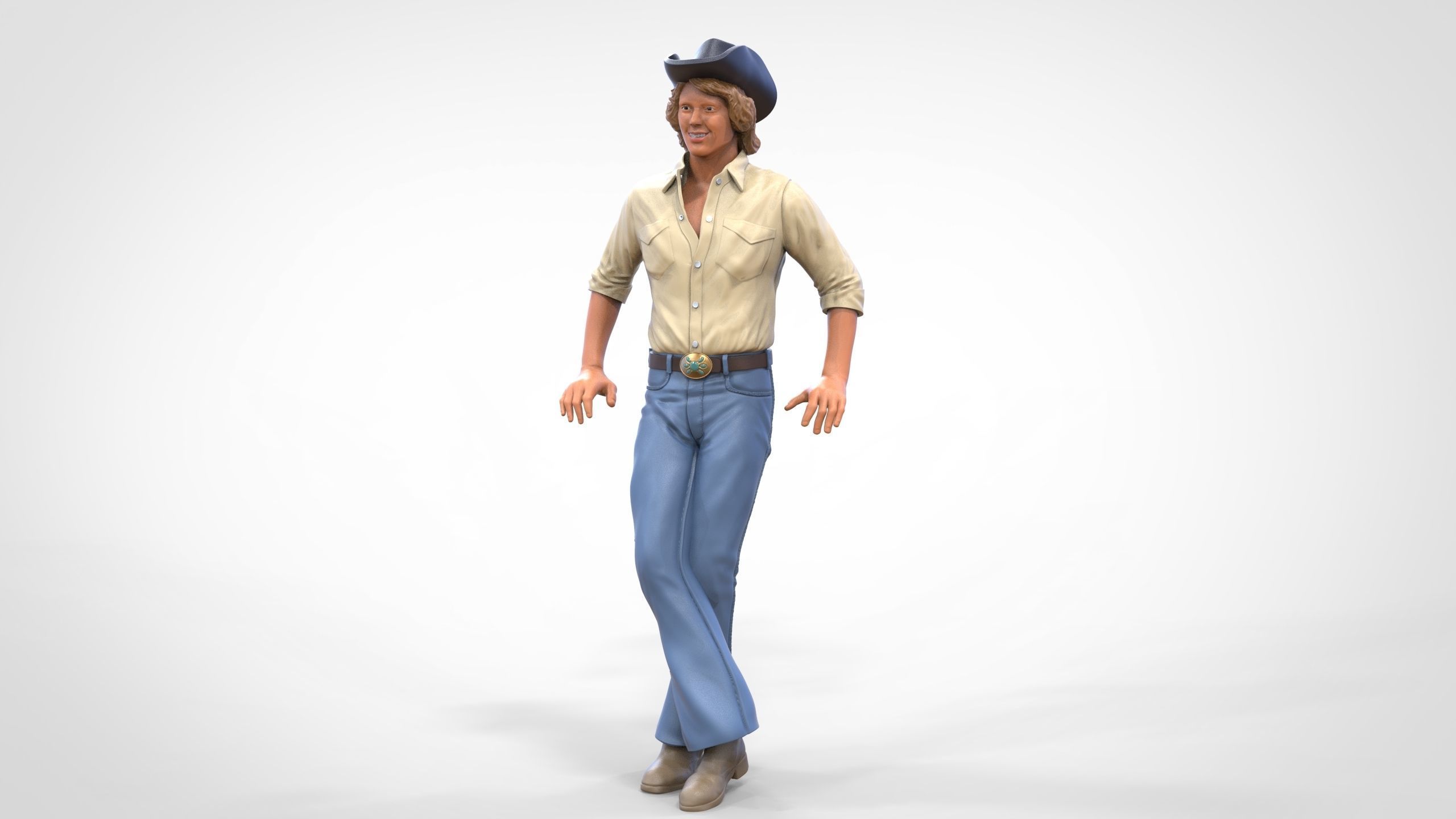 N1 Bo Duke The dukes of Hazzard 3D print model_5