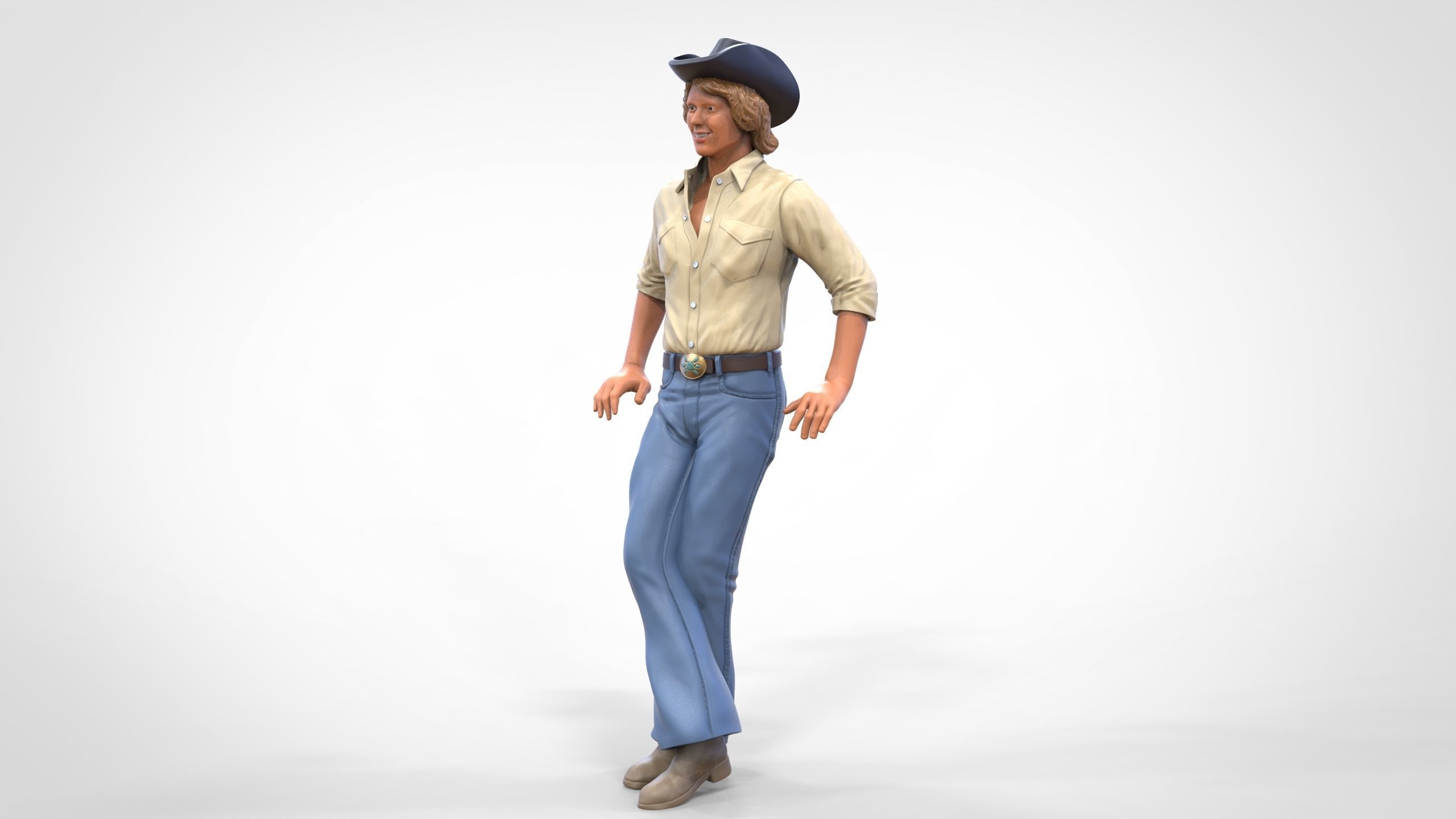 N1 Bo Duke The dukes of Hazzard 3D print model_7