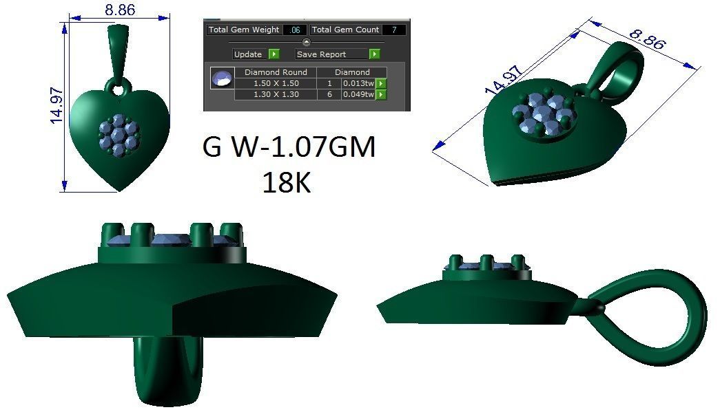Earrings Collection lego flower 3D print model_54
