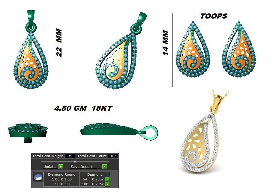 Earrings Collection lego flower 3D print model_92