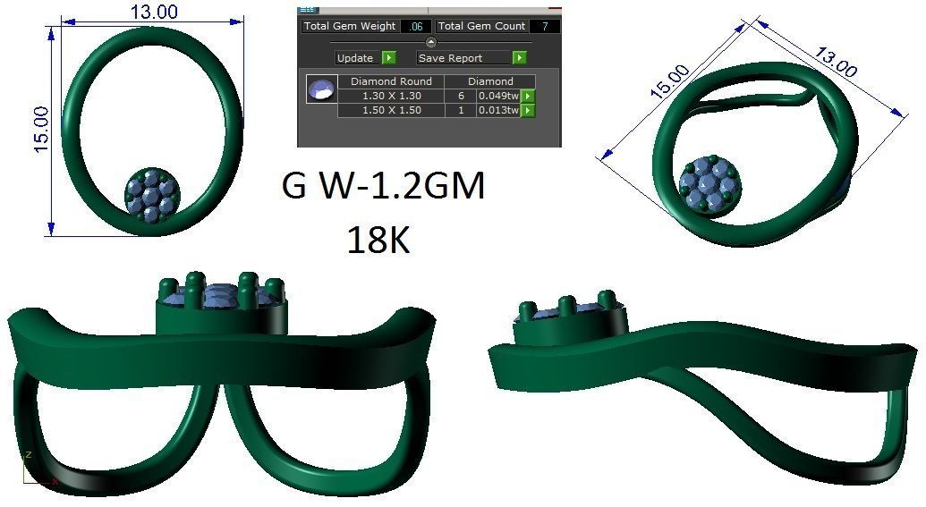 Earrings Collection lego flower 3D print model_46