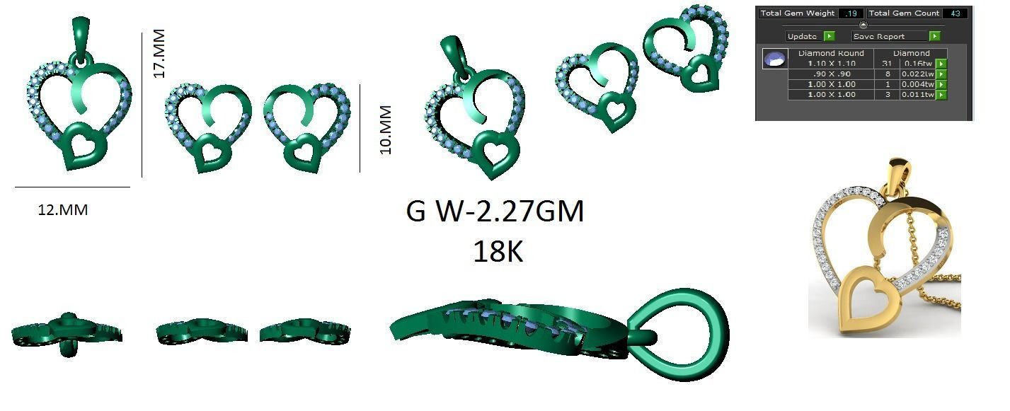 Earrings Collection lego flower 3D print model_73