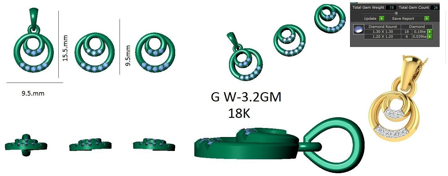 Earrings Collection lego flower 3D print model_72