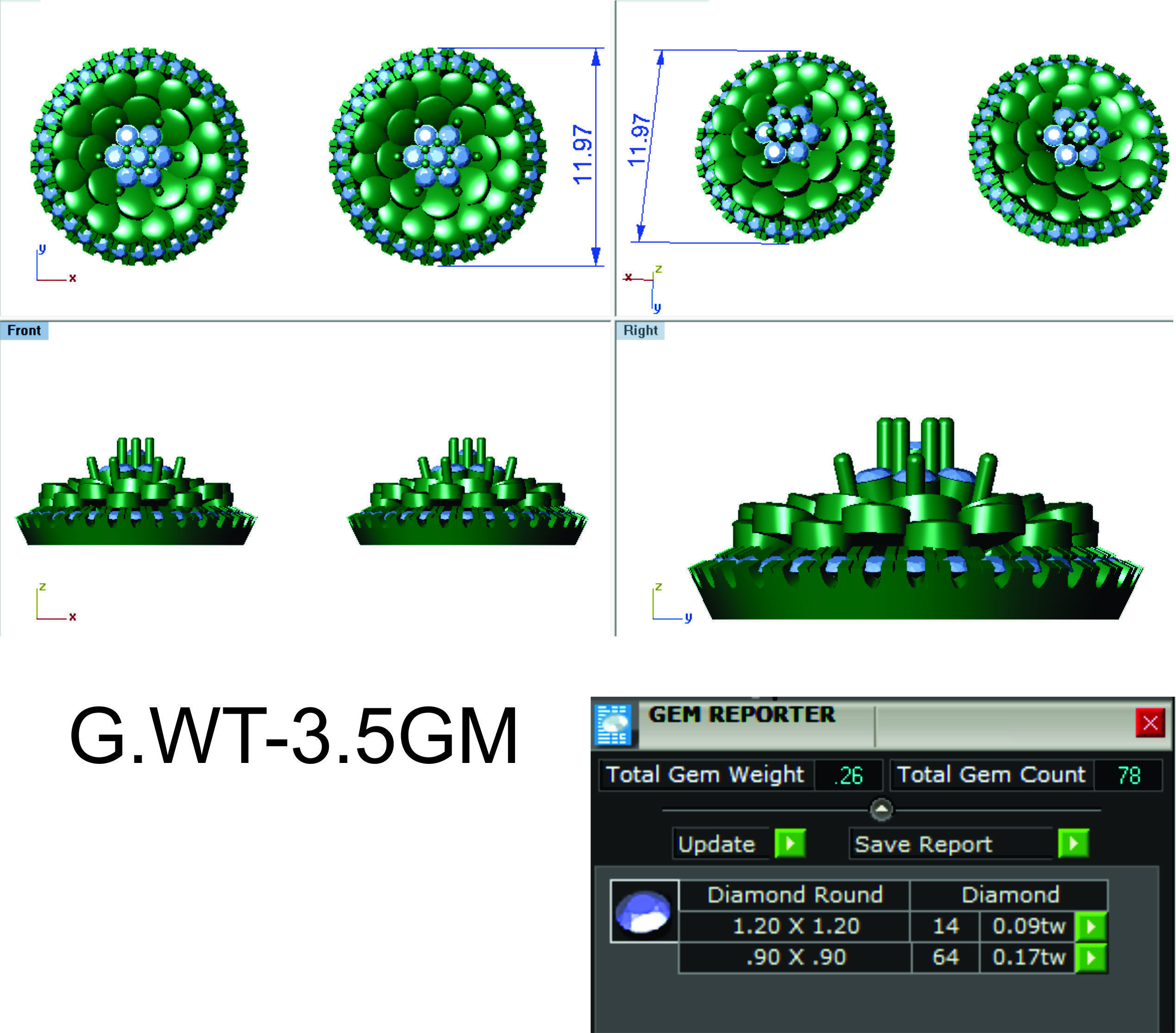 Earrings Collection lego flower 3D print model_23